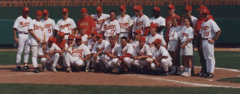 Brad Ralston's Coronado baseball team posed together on the field
