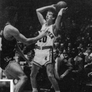 Todd Duncan 1988-89 TTU Basketball Action 1 grayscale