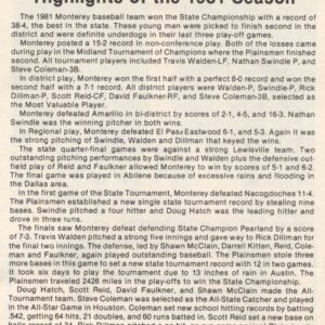 1981 Monterey Baseball team 10
