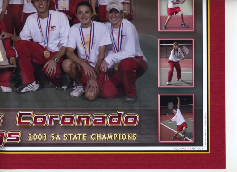 2003 State Champion Tennis Team, photo 1